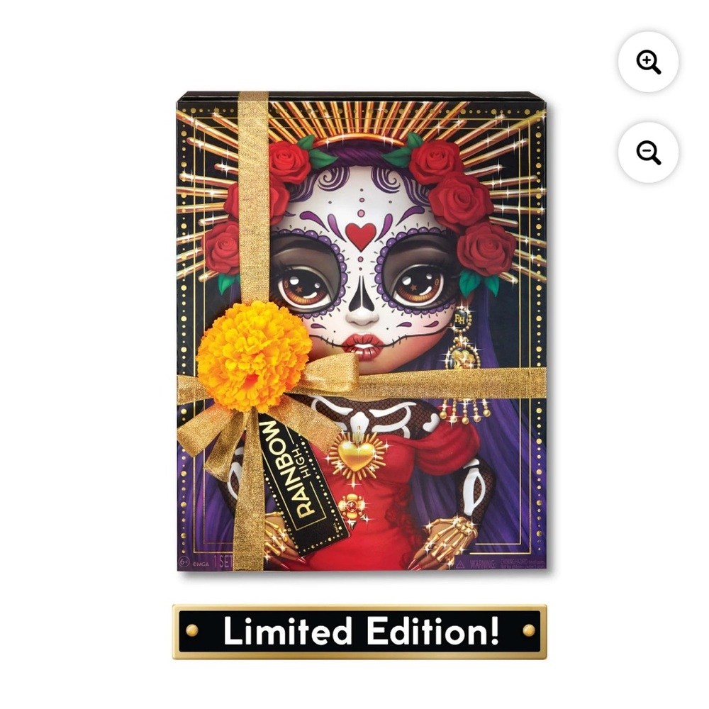 Limited Edition Rainbow High Dia de Los Muertos Maria Doll with Calavera Purse
